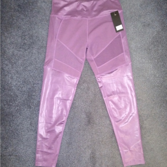 NWOT Kimberly High Waist Matte Mesh Leggings - Picture 2 of 3